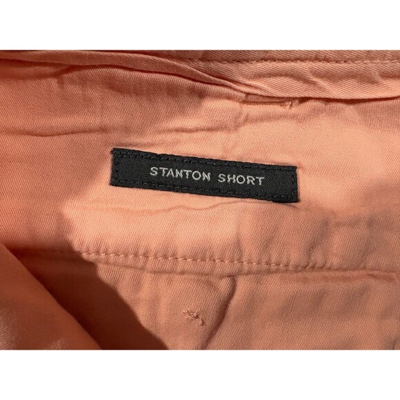 J. Crew Stanton Mens Peach Chino Shorts Sz 33 x 9 Khaki Twill 5 Pocket Zip Front - Picture 9 of 13